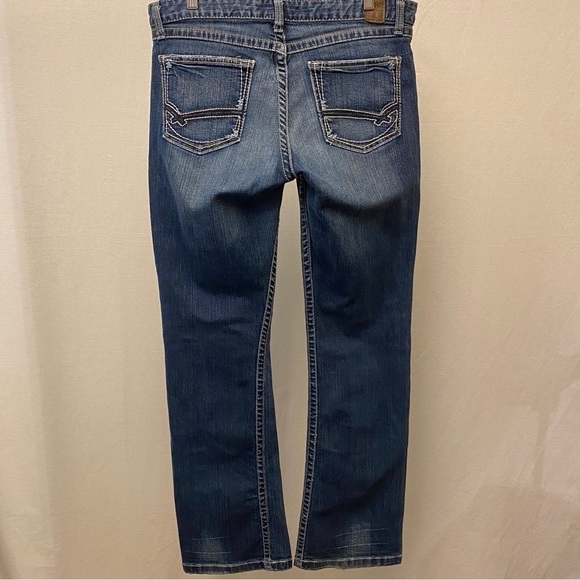 BKE 32 Tag Size Kate Jeans Boot Cut (Actual 34x32) Womens Stretch Embroidered - Picture 10 of 11